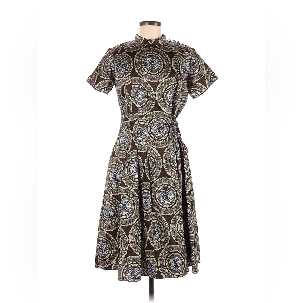 Brooks Brothers Falls 2016 Brown Patterned Dress size 8